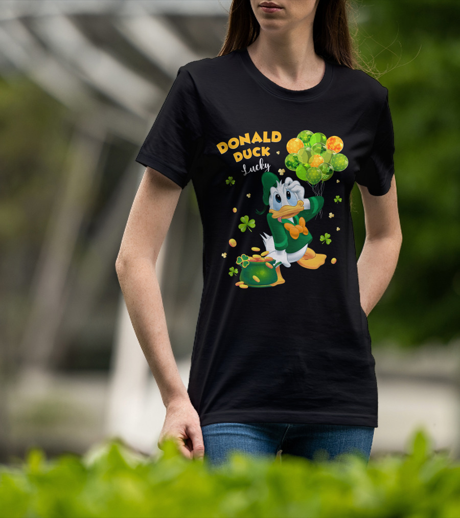 Donald Duck Lucky St. Patrick's Day Balloons T-Shirt