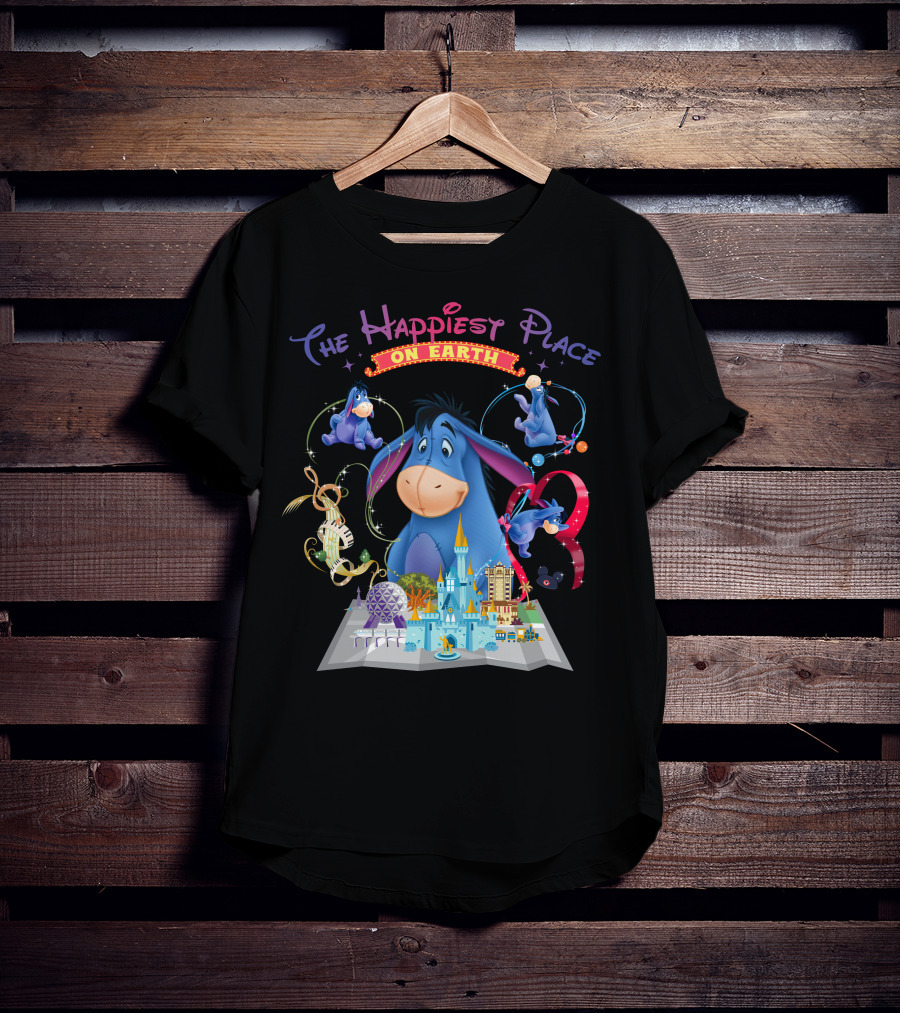 Eeyore The Happiest Place On Earth Disney Theme Park Wonderland T-Shirt