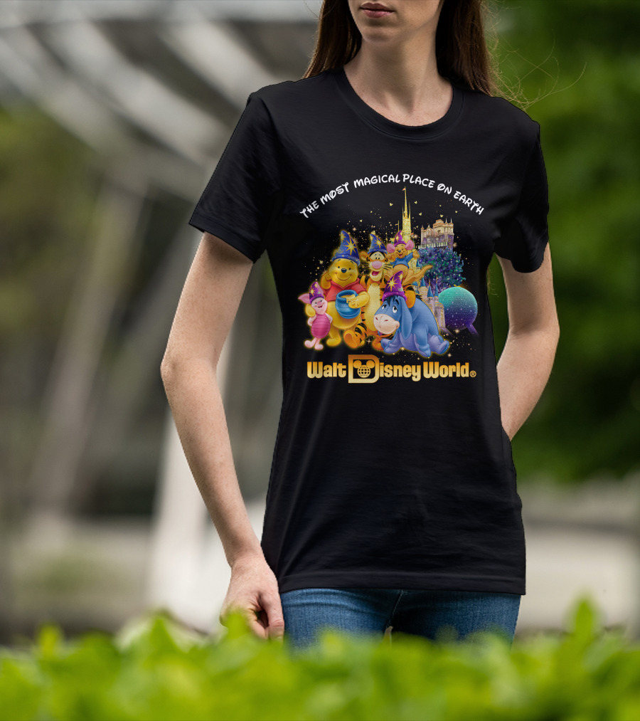 The Most Magical Place On Earth Walt Disney World Winnie The Pooh T-Shirt
