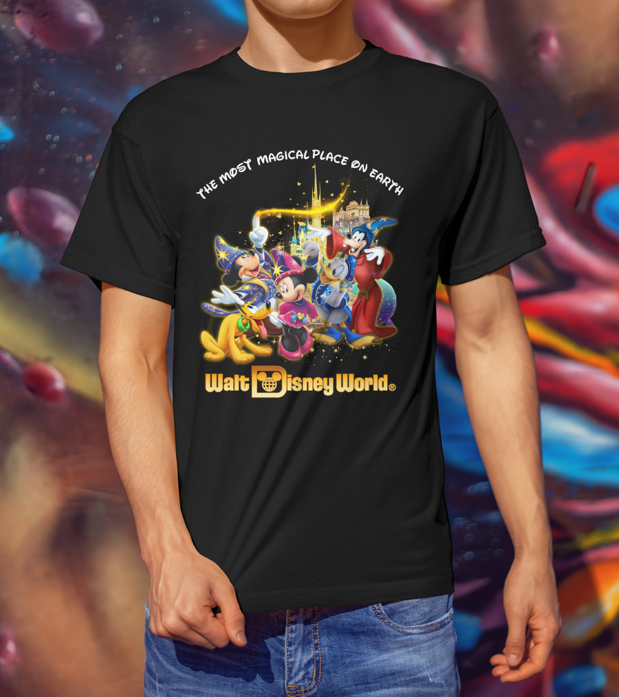 Walt Disney World The Most Magical Place On Earth Mickey & Friends T-Shirt