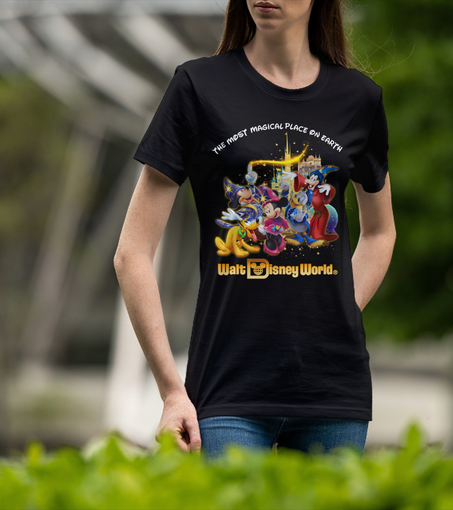 Walt Disney World The Most Magical Place On Earth Mickey & Friends T-Shirt