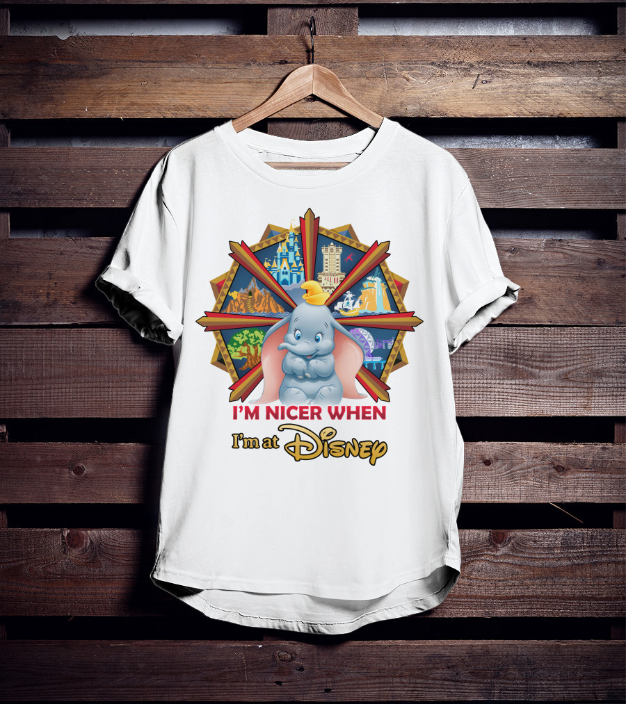 I'm Nicer When I'm At Disney Dumbo T-Shirt
