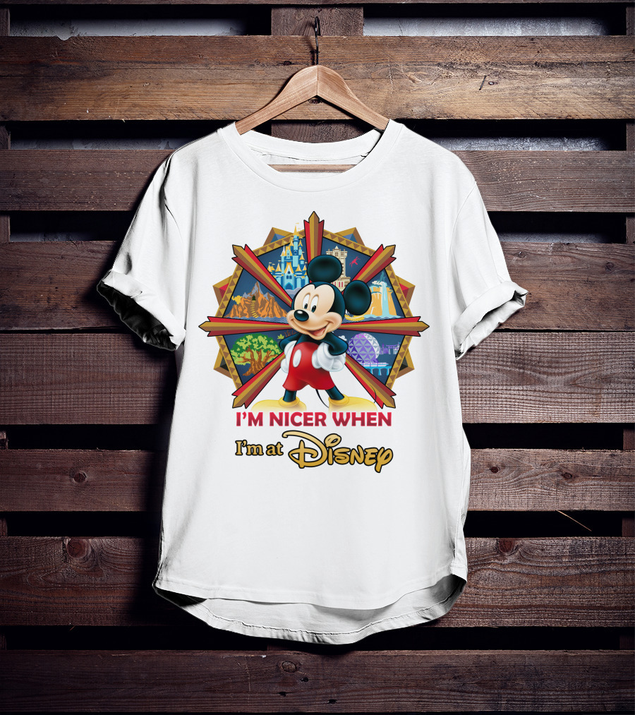 I'm Nicer When I'm At Disney Mickey T-Shirt