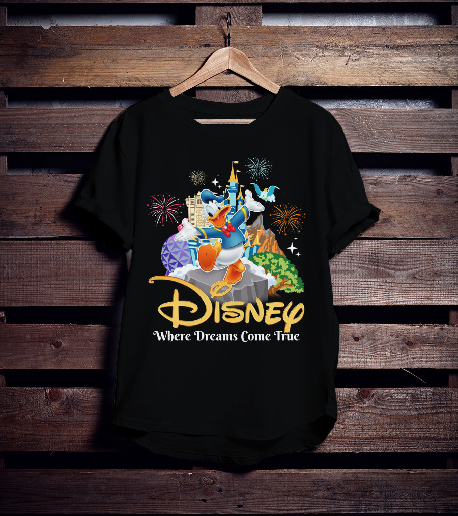 Disney Donald Where Dreams Come True Fireworks Adventure T-Shirt