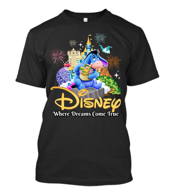 Disney Eeyore Where Dreams Come True Wonderland T-Shirt