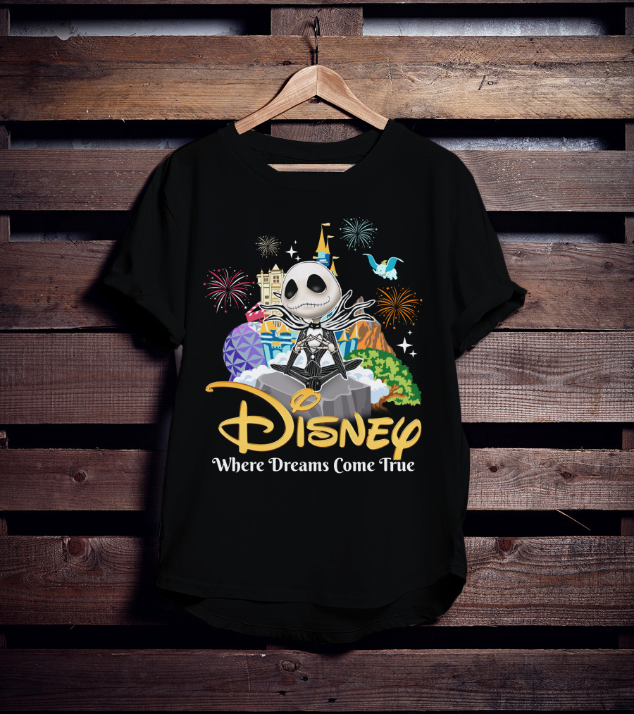 Disney Jack Skellington Where Dreams Come True T-Shirt