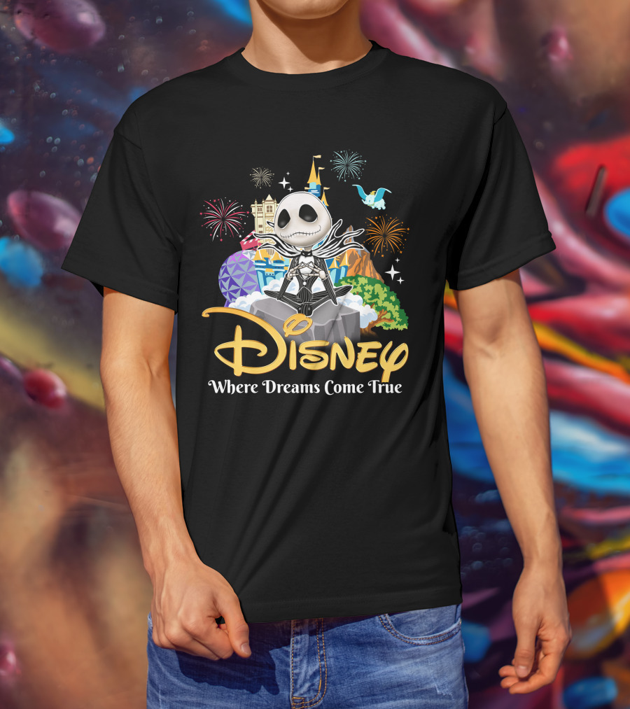 Disney Jack Skellington Where Dreams Come True T-Shirt