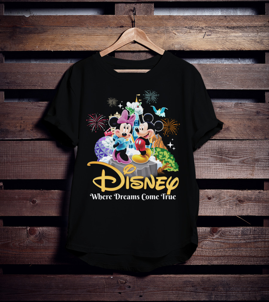 Disney Mickey And Minnie Where Dreams Come True T-Shirt