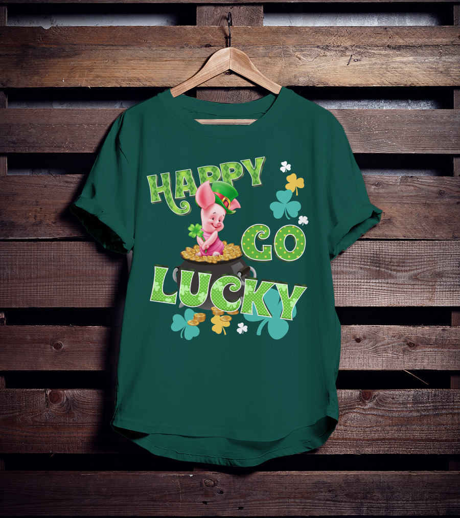 Happy Go Lucky Piglet T-Shirt