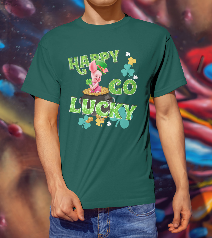Happy Go Lucky Piglet T-Shirt
