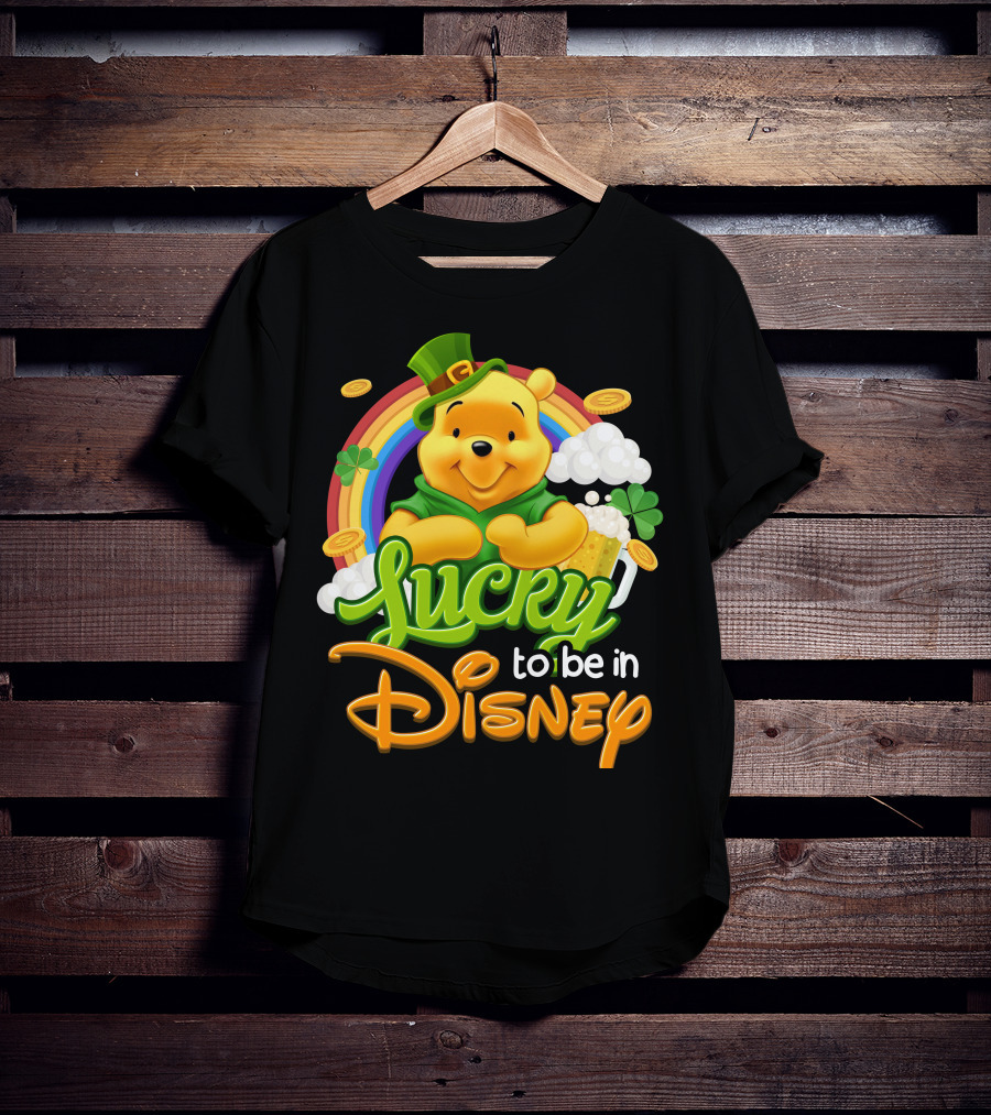 Lucky To Be In Disney Pooh T-Shirt