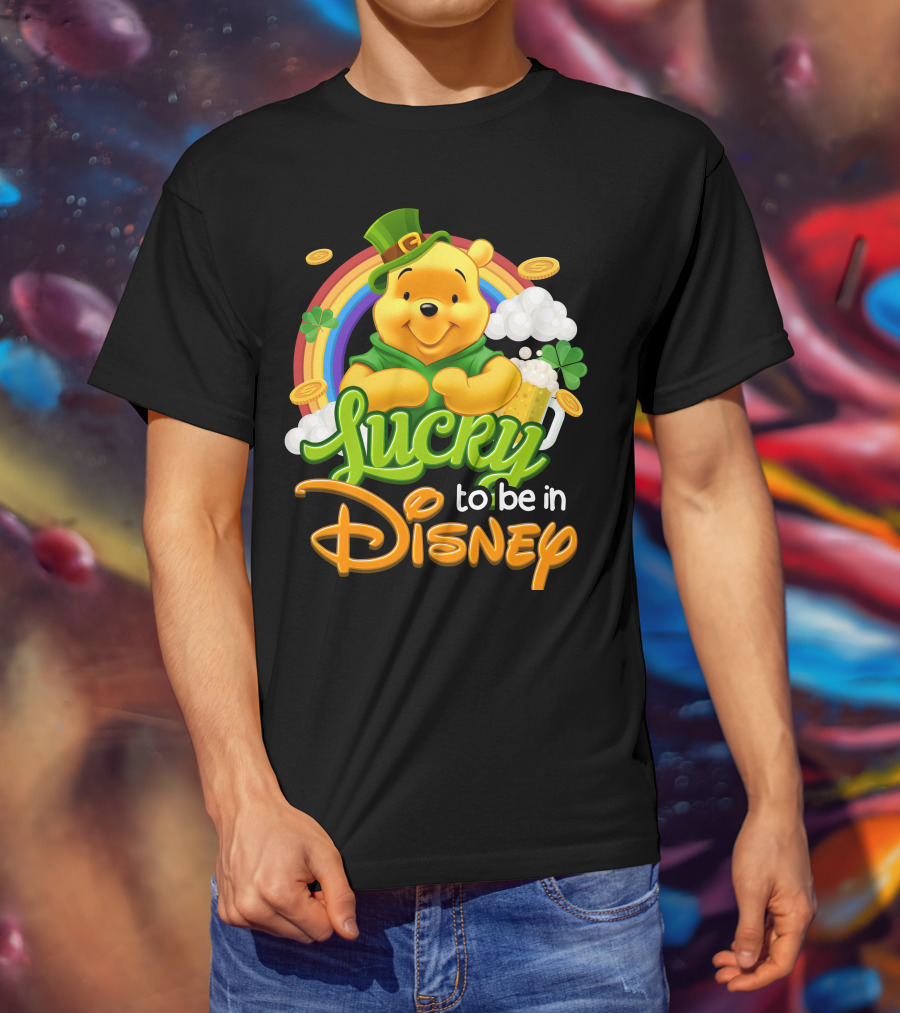 Lucky To Be In Disney Pooh T-Shirt