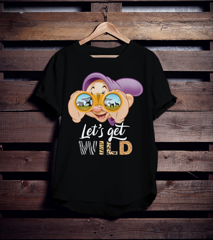 Dopey Let's Get Wild Binoculars Safari Adventure T-Shirt