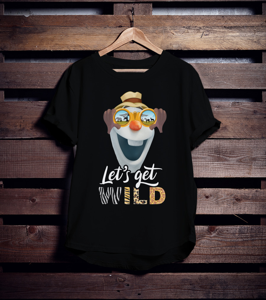 Olaf Let's Get Wild Safari Sunglasses Adventure T-Shirt