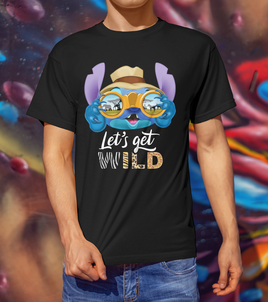 Stitch Let's Get Wild Safari Adventure T-Shirt