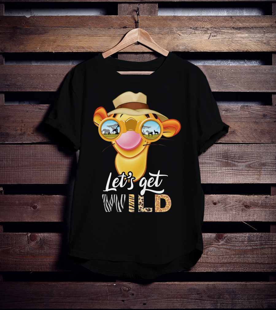 Let's Get Wild Tigger Safari Sunglasses Hat T-Shirt