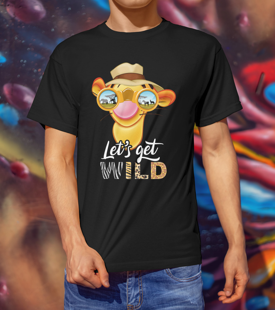 Let's Get Wild Tigger Safari Sunglasses Hat T-Shirt