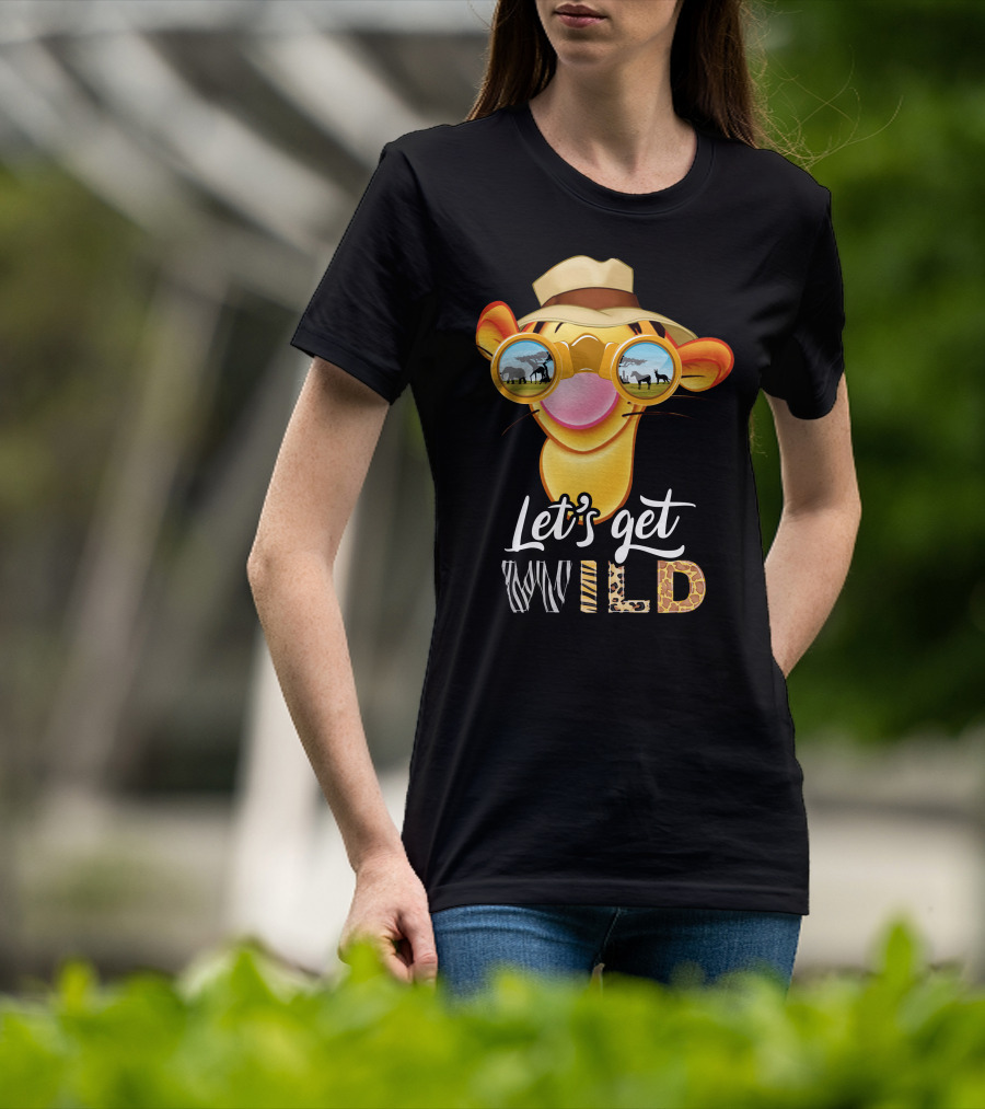 Let's Get Wild Tigger Safari Sunglasses Hat T-Shirt