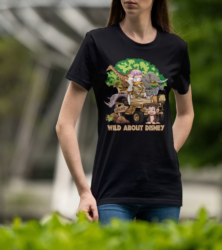 Wild About Disney Safari With Daisy Duck And Jungle Animals T-Shirt