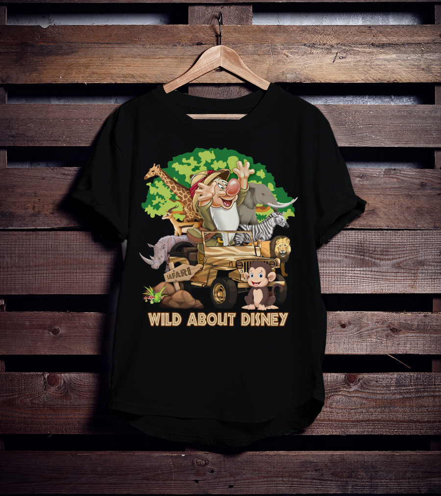 Wild About Disney Safari Grumpy Jeep Adventure With Animals T-Shirt
