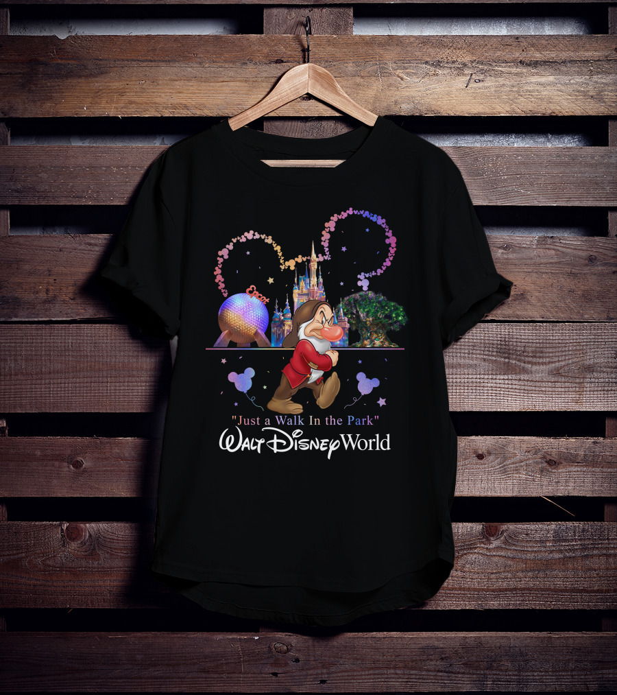 Grumpy Just A Walk In The Park Walt Disney World Epcot T-Shirt