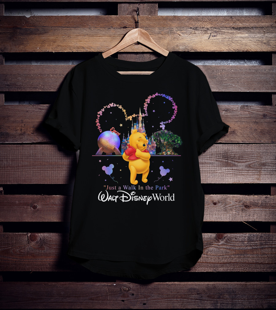 Walt Disney World Just A Walk In The Park Epcot Pooh T-Shirt