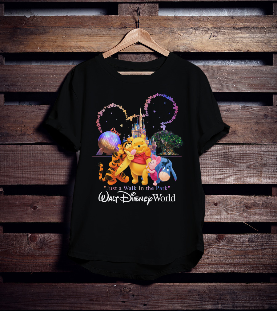 Winnie The Pooh Just A Walk In The Park Walt Disney World Epcot T-Shirt