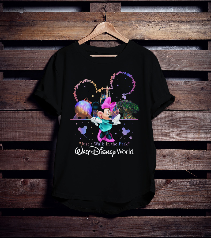 Minnie Just A Walk In The Park Walt Disney World Epcot T-Shirt
