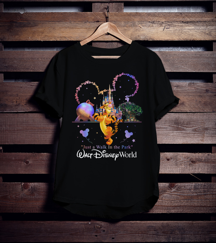 Tigger Walt Disney World Just A Walk In The Park Epcot T-Shirt