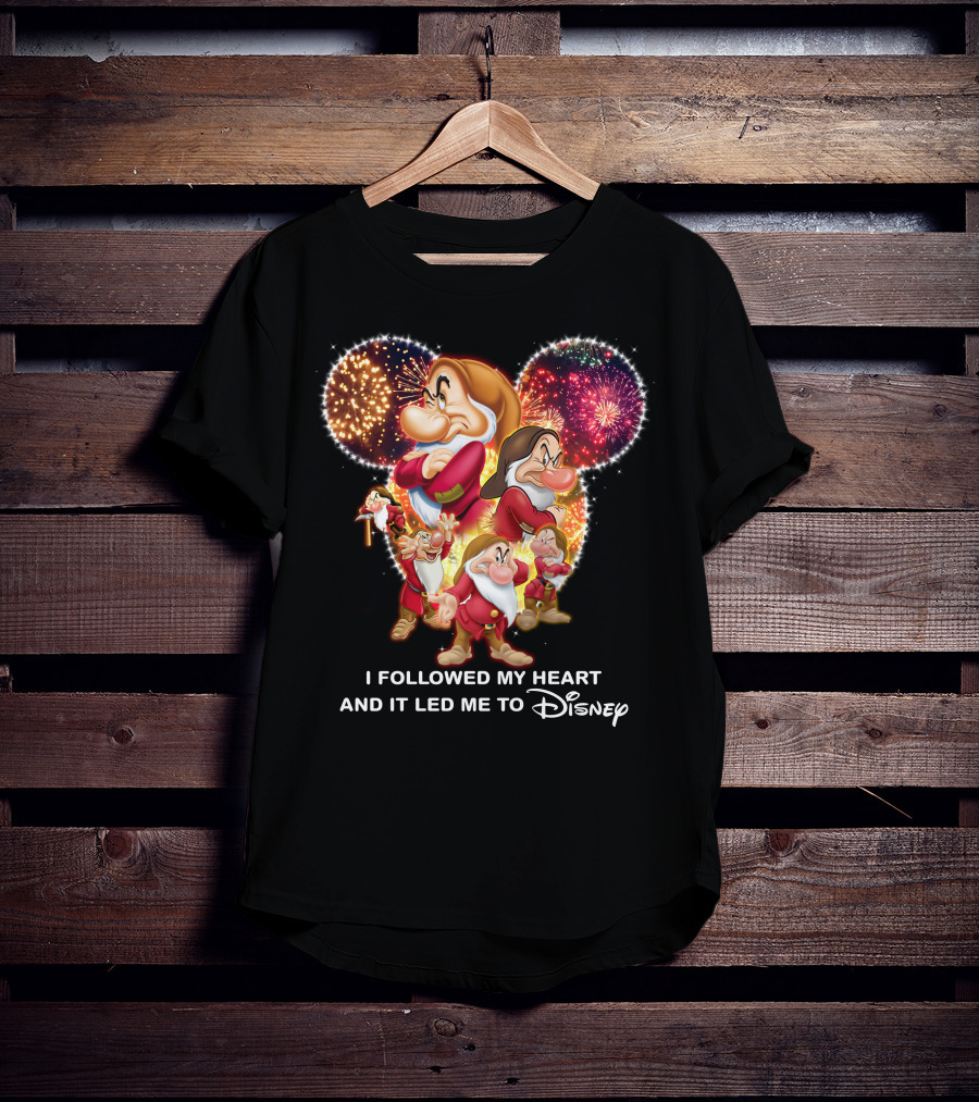 Grumpy I Followed My Heart And It Led Me To Disney Fireworks T-Shirt