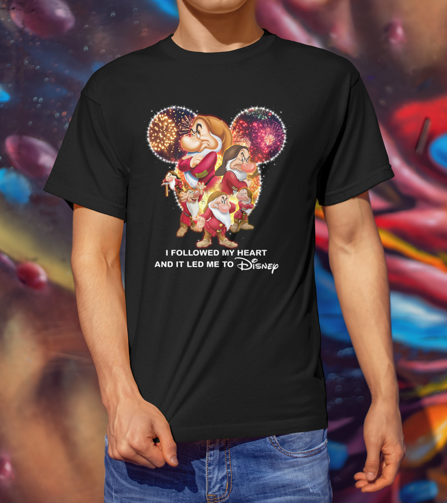 Grumpy I Followed My Heart And It Led Me To Disney Fireworks T-Shirt