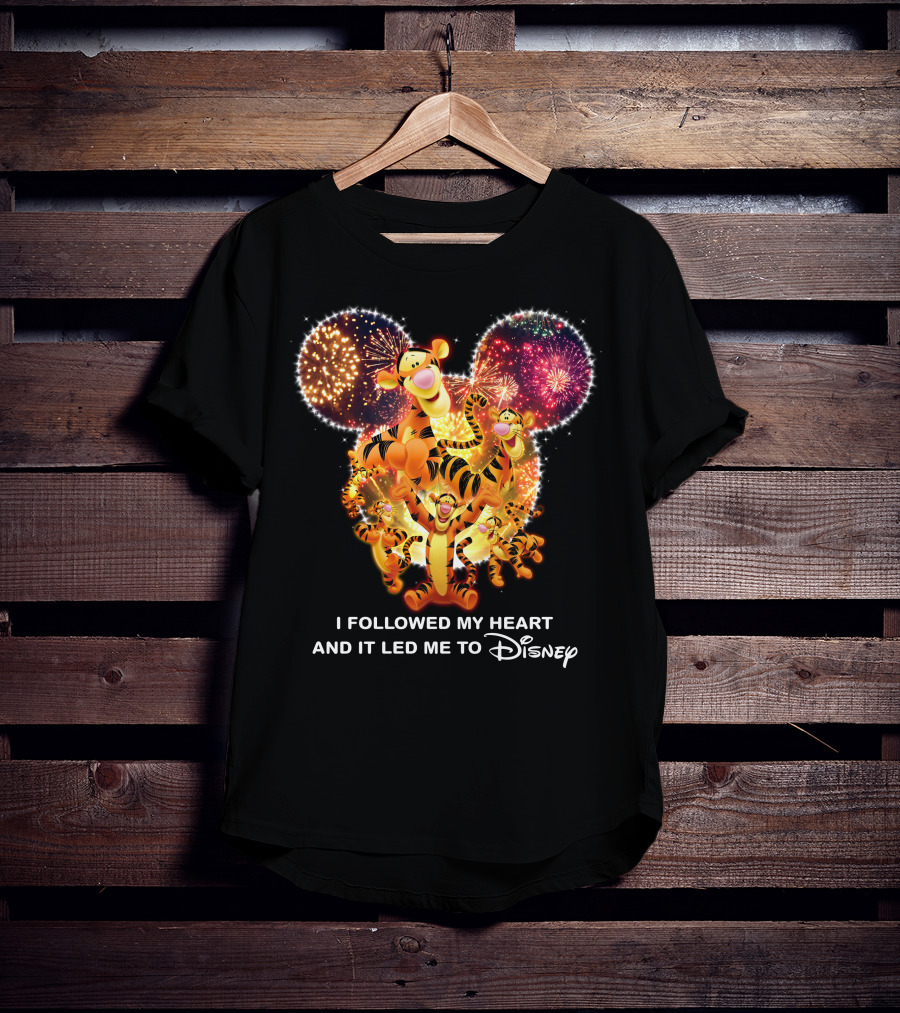 Tigger I Followed My Heart And It Led Me To Disney T-Shirt