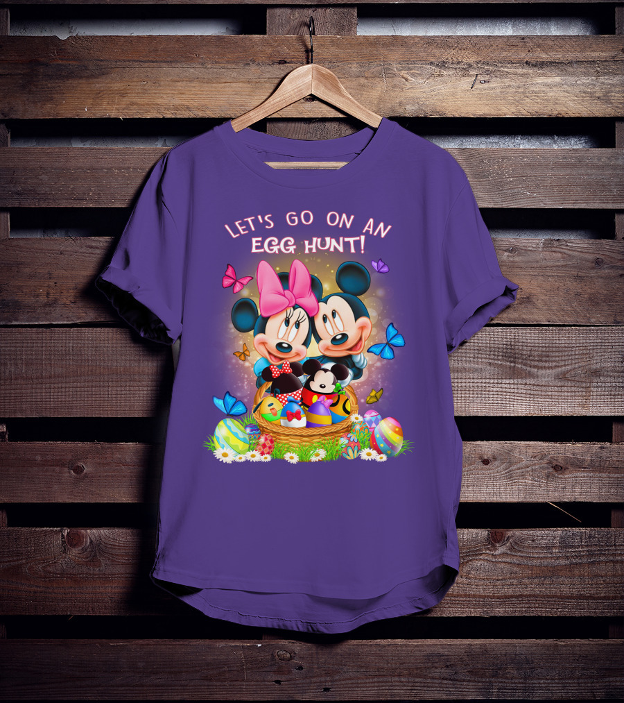 Let's Go On An Egg Hunt Mickey & Minnie T-Shirt