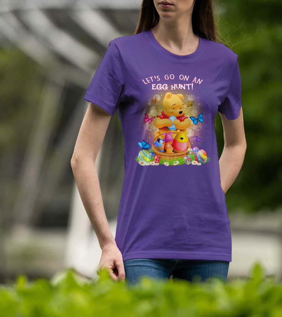 Let's Go On An Egg Hunt Pooh T-Shirt
