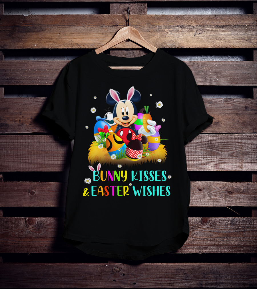 Mickey Bunny Kisses & Easter Wishes T-Shirt