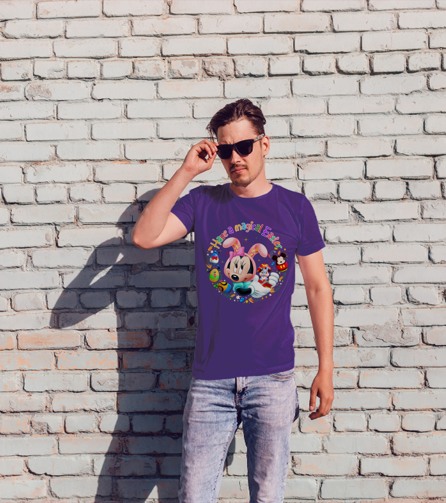 Minnie Mouse Have A Magical Easter With Easter Eggs And Flowers T-Shirt