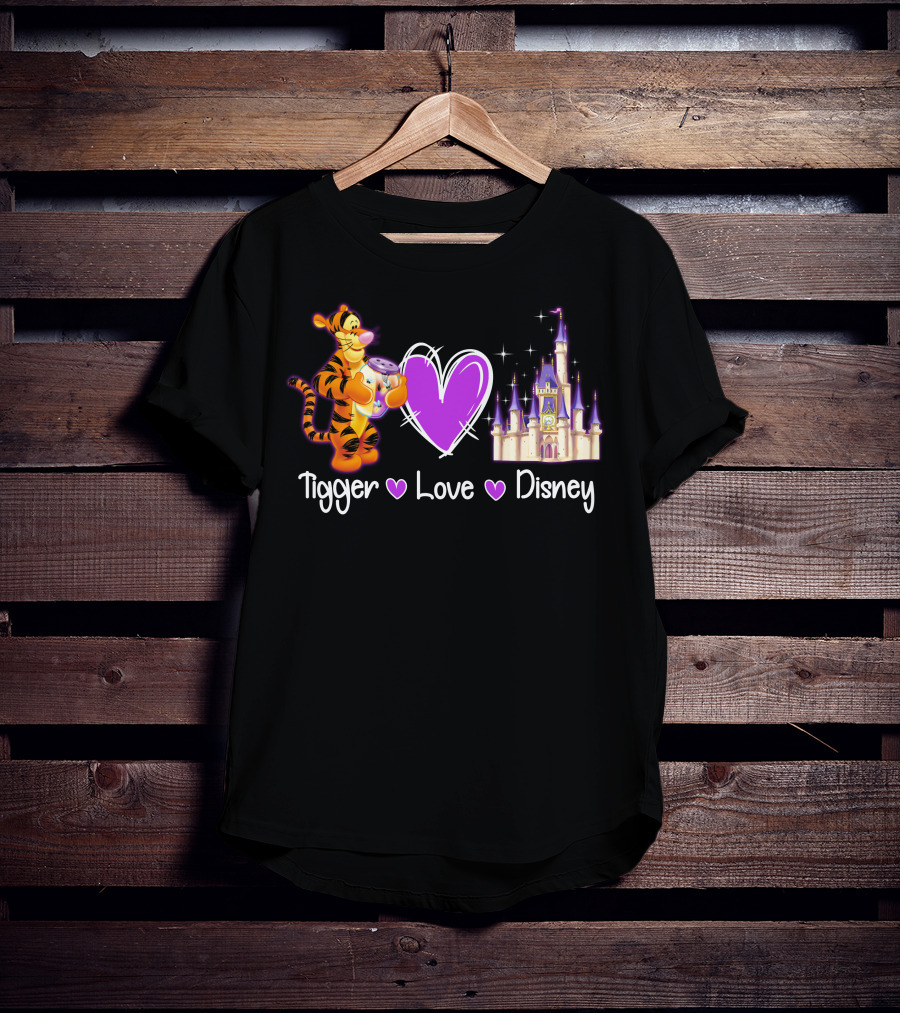 Tigger Love Disney Castle T-Shirt