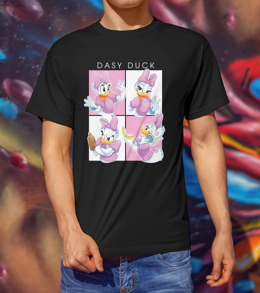 Daisy Duck Four Expressions Pink Outfit Series T-Shirt