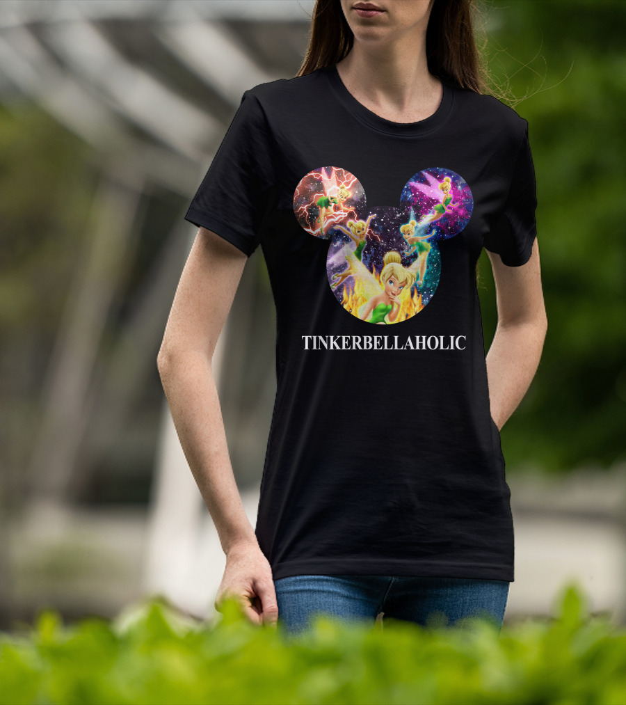 Tinkerbellaholic Tinkerbell Fantasy Galaxy Aura T-Shirt