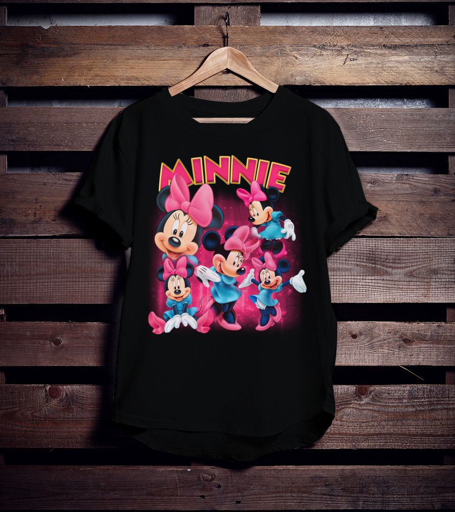 Minnie Mouse Pink And Blue Outfits With Bows T-Shirt