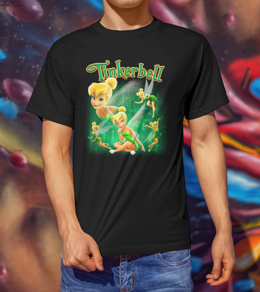 Tinkerbell Magical Green Fairy Poses And Expressions T-Shirt