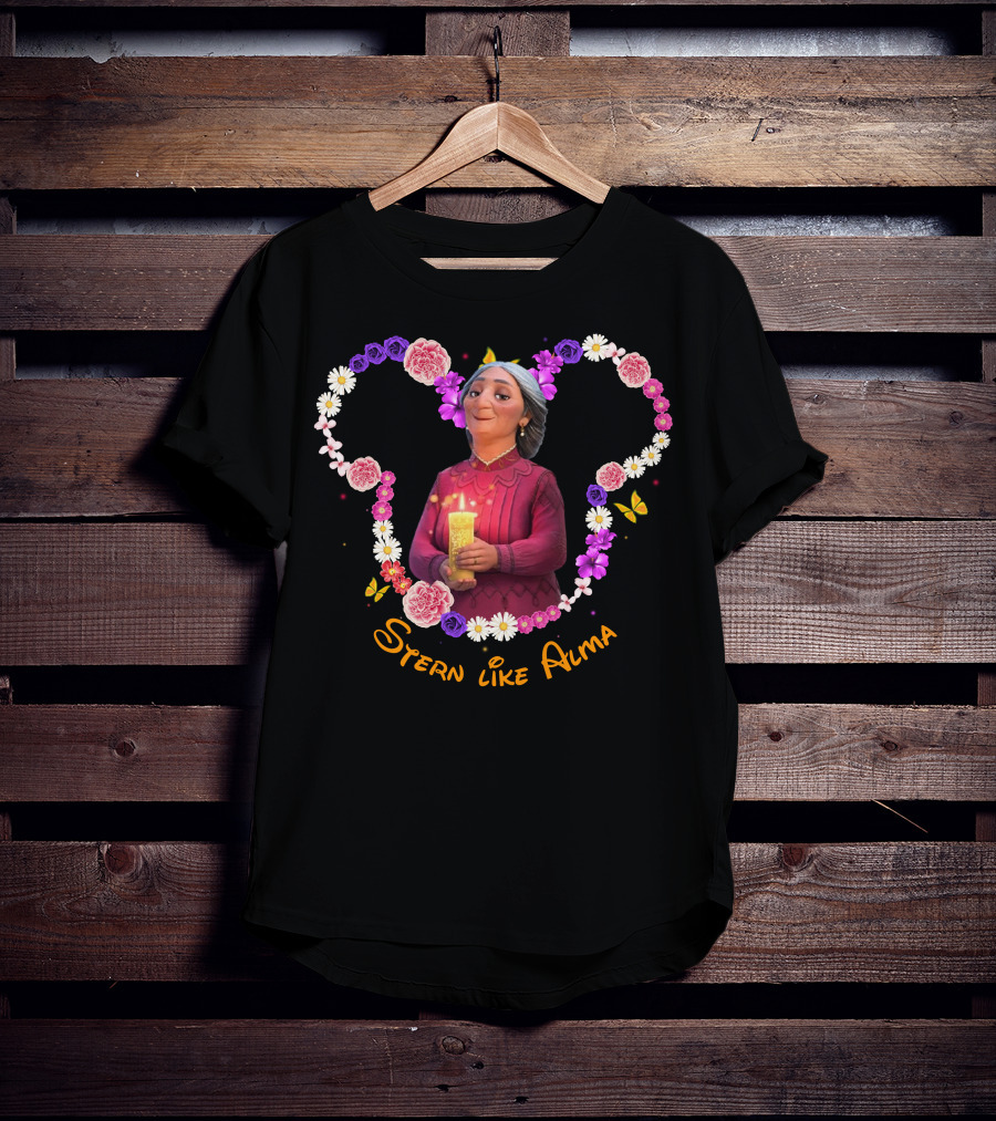 Stern Like Alma Encanto Inspired Floral Heart T-Shirt