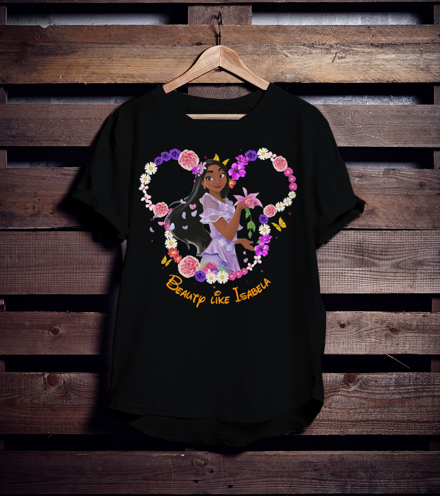 Beauty Like Isabela Encanto Floral Heart T-Shirt