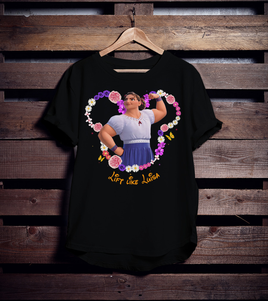 Lift Like Luisa Flowers Butterflies T-Shirt