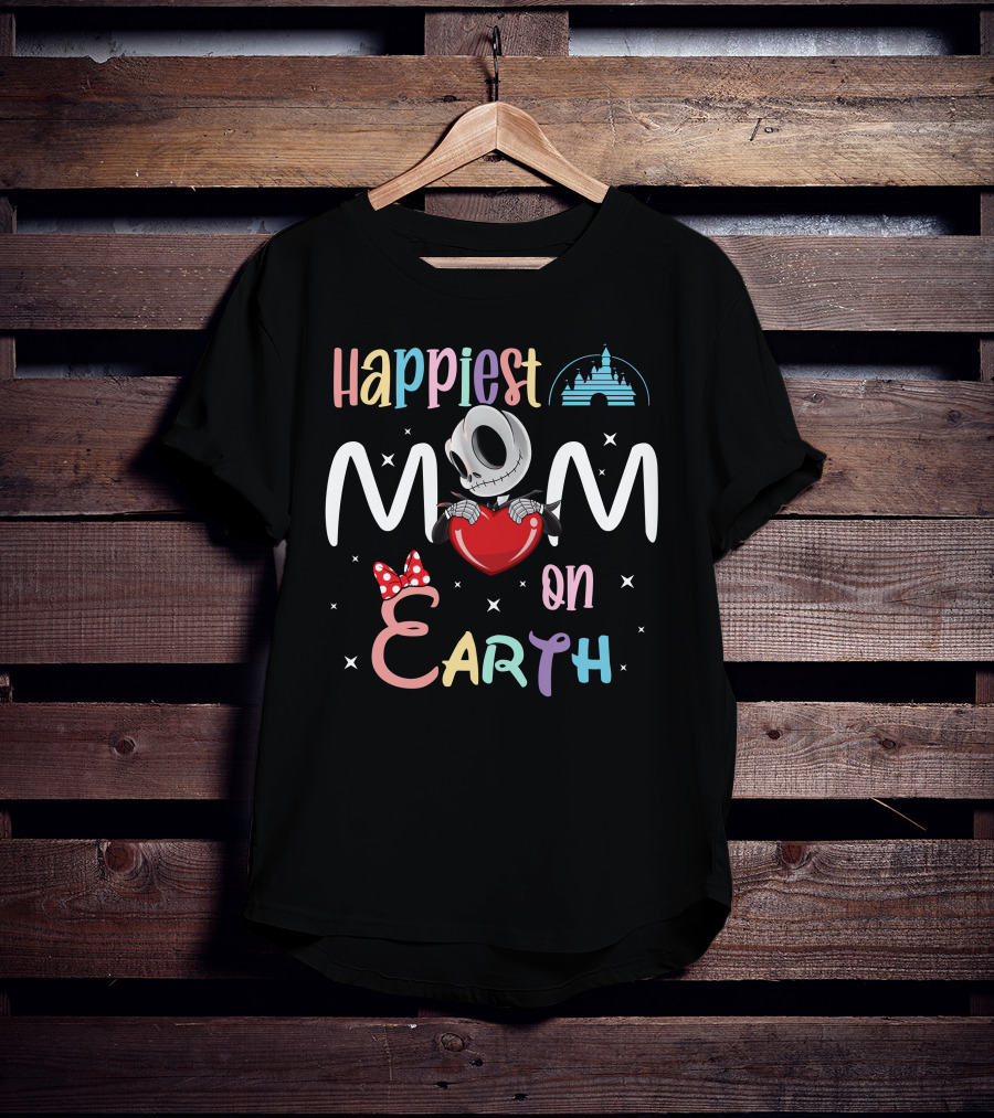 Happiest Mom On Earth Jack Skellington T-Shirt
