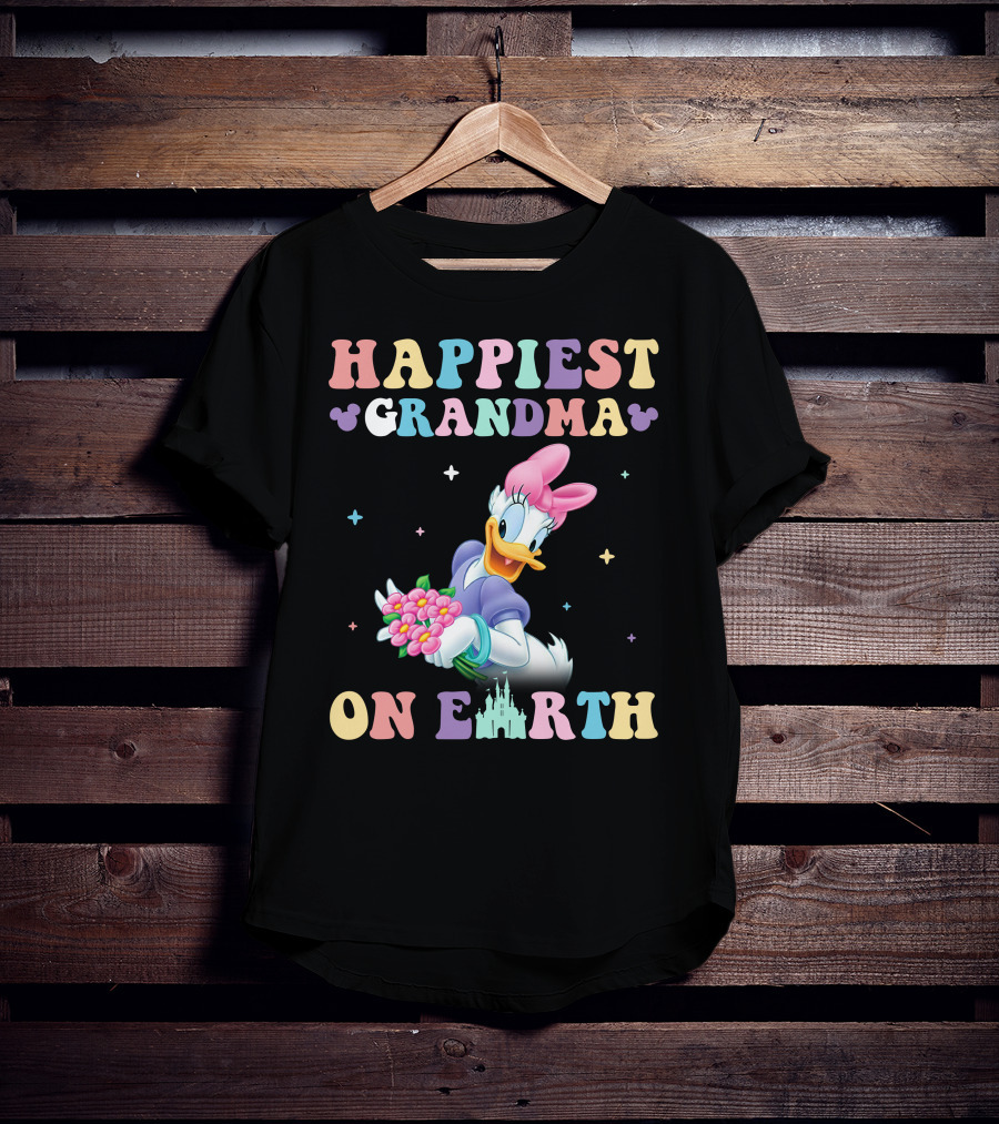 Happiest Grandma On Earth Daisy Duck Disney T-Shirt