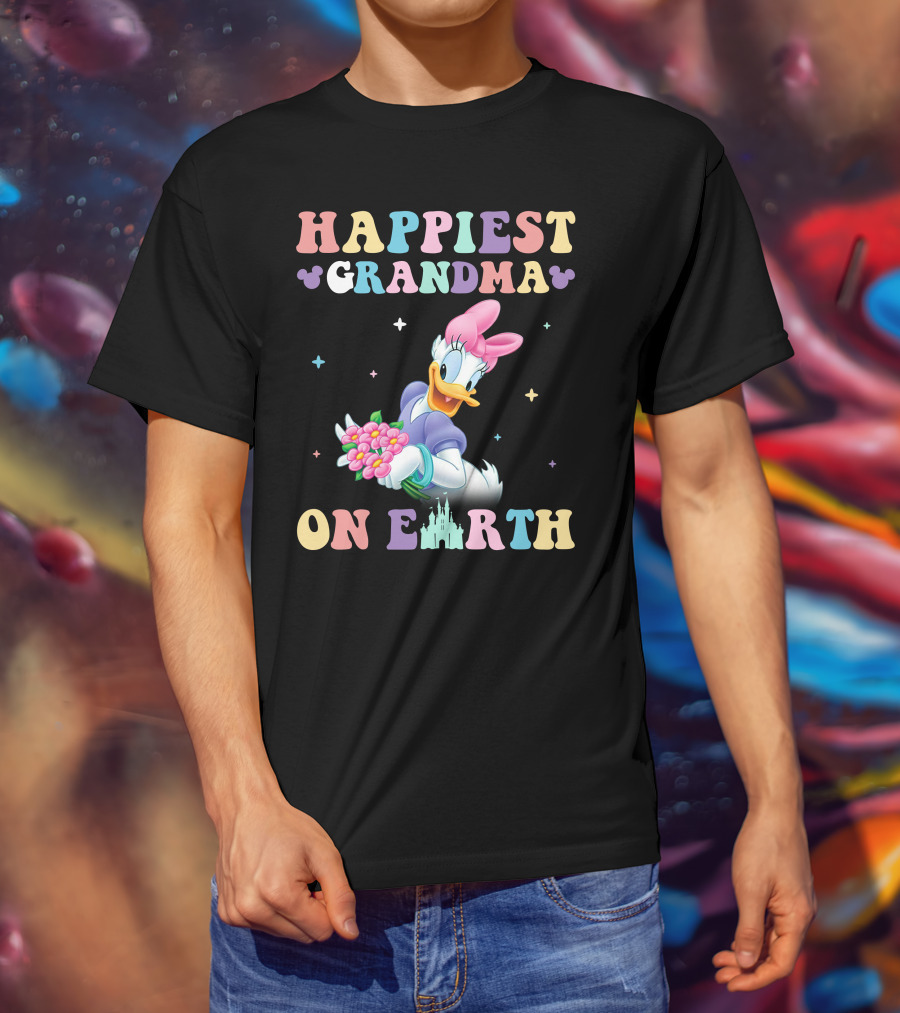 Happiest Grandma On Earth Daisy Duck Disney T-Shirt