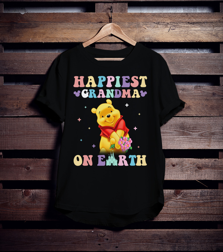 Happiest Grandma On Earth Winnie The Pooh Disney T-Shirt