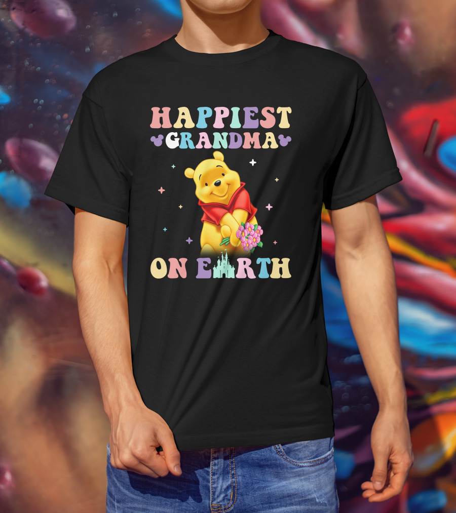 Happiest Grandma On Earth Winnie The Pooh Disney T-Shirt