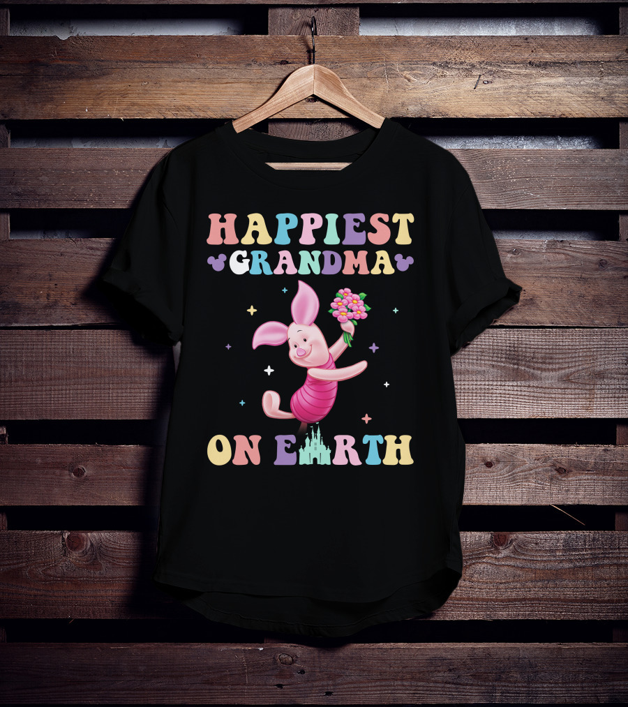 Happiest Grandma On Earth Piglet T-Shirt